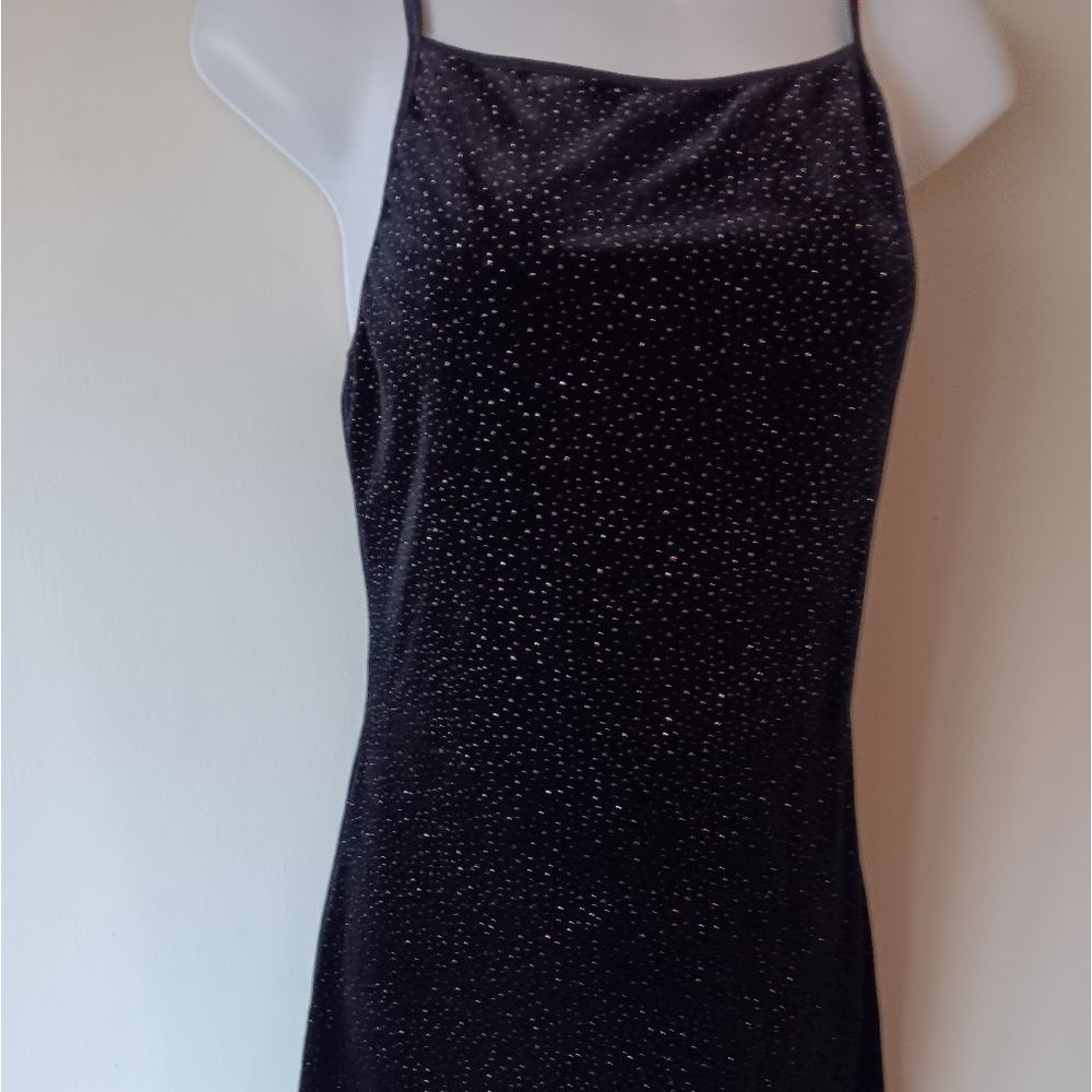 Byer Too! Sparkly Cocktail Dress Sz Medium Black